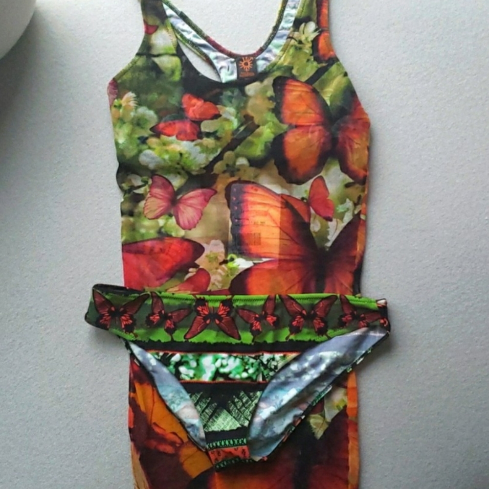 Jean Paul Gaultier  2 piece mesh Tank Top and bikini